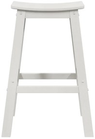Bárszékek 6 db Fehér HDPE