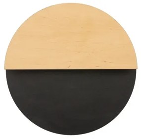 LED fali lámpa LUNA LED/7W/230V átm. 26 cm fekete/bézs