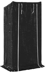 Tűzifa állvány esővédővel 100x40x200 cm Horganyzott acél