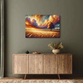 Kép – Fa a mezőn (90x60 cm)