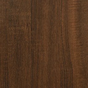 barna tölgy színű szerelt fa TV-szekrény 100 x 35 x 45 cm