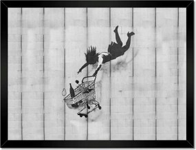 Poszterek keretben 40x30 Banksy kosár