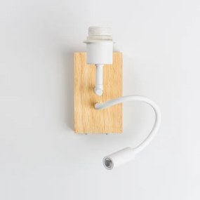 BRILAGI - LED Flex. lámpa BOBO WOOD 1xE27/25W/230V + LED/3W tölgy/fehér/rózsaszín