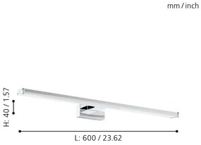 Eglo 96065 - LED Fürdőszobai lámpa PANDELLA LED/11W/230V IP44