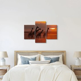 Kép - Zsiráfok az afrikai szavannán (90x60 cm)