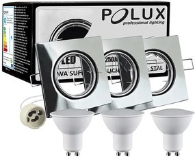 Polux OLIN 309655 Beépíthető spotlámpa 1x3,5W/GU10 3000K 250LM IP20