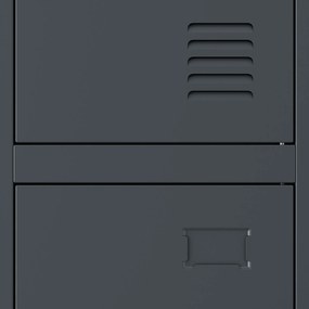 Szociális öltözőszekrény antracit IGOR 1 Plus 316,5 x 1850 x 450 mm