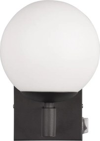 Matt fekete fali lámpa ø 14 cm Kula – Trio