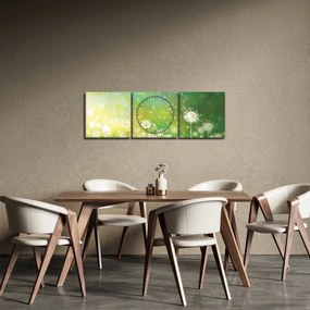 Kép - Virágozatlan pitypang (órával) (90x30 cm)