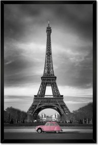 Poszterek keretben 40x60 Púderrózsaszín Párizsban