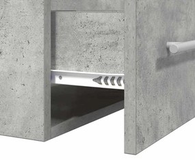 vidaXL Mosdókagyló szekrény Beton Szürke 38,5 x 41 x 48 cm Faanyag