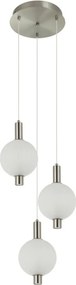 ITALUX PND-83631-3-SC-WH LENTI Többágú Függesztett Lámpa Fehér, Fekete, Arany LED IP20