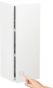 Fürdőszoba szekrény Függő oszlop fehér matt balos zárt fürdőszoba 80