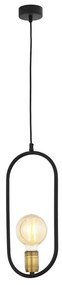 Jupiter 1817 - PI1 E27 - Csillár zsinóron PONTI 1xE14/40W/230V fekete