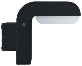 fekete ovális kültéri LED falilámpa 9 W
