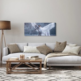 Egy lány képe az egyszarvún (120x50 cm)