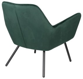 Bon sötétzöld bársony fotel - White Label