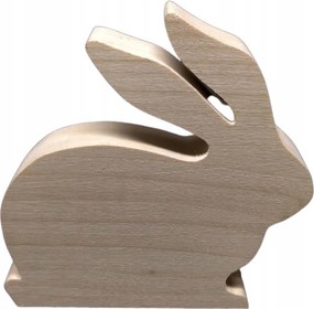 Húsvéti Nyuszi 3D fa nyuszi figura 10cm
