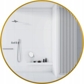 Balneo Fürdőszobai Fali Tükör Kerek Arany 80cm Corina Gold
