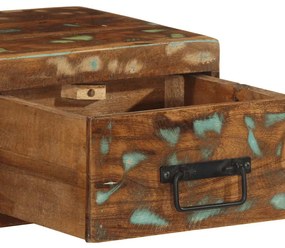 tömör újrahasznosított falra szerelhető TV-szekrény 100x30x19cm