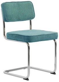 Türkiz kordbársony étkezőszék Rupert – Unique Furniture