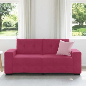 bordó bársony loveseat kanapé 140 cm