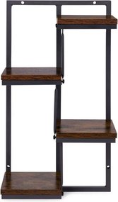 Függő padláspolc virágok számára - 4 polc