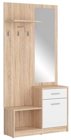 Előszoba bútor Nepo Plus 16 (szonoma tölgy + fehér) . 1098341