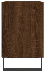 2 db barna tölgyszínű szerelt fa éjjeliszekrény 40x30x50 cm