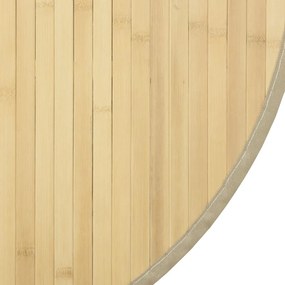 kerek világos természetes bambusz szőnyeg 100 cm