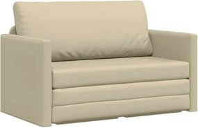 vidaXL Kanapéágy 110cm Krém Mübőr