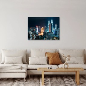 Kép - Éjszaka Kuala Lumpurban (70x50 cm)