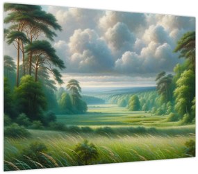 Kép - Zöld táj (70x50 cm)