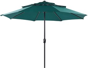 Smaragdzöld napernyő ⌀ 285 cm BIBIONE Beliani