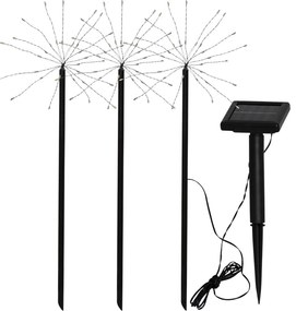 Firework 3 db kültéri napelemes LED lámpa, magasság 40 cm - Star Trading