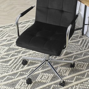 Irodai Forgószék Fekete Bársony Kárpittal. BOSTON