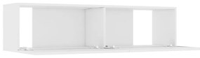 fehér szerelt fa TV-szekrény 120 x 30 x 30 cm