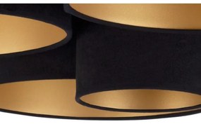 Duolla - Mennyezeti lámpa ROLLER PENTO 5xE27/60W/230V fekete/arany