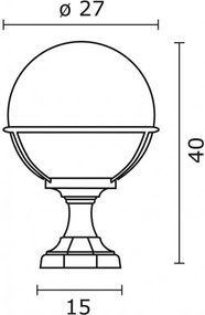 Novolux CLIC-CLAC GLOBO 061H-G05X1A-01 Állólámpa 1x42W/E27 IP43