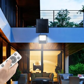 Aigostar - LED állítható fényerőjű napelemes reflektor 300W, 3,4V, IP65 + DO