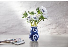 Kék kézzel festett agyagkerámia váza Tulle – Kähler Design