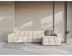 Bézs sarokkanapé (jobb oldali-heverő résszel) Kendal – Micadoni