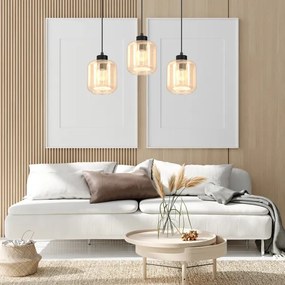 Csillár zsinóron SOMBRA 3xE27/60W/230V bézs