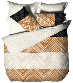 B.E.S. Petrovice Flanel ágynemű Etnic Terra, 140 x200 cm, 70 x 90 cm