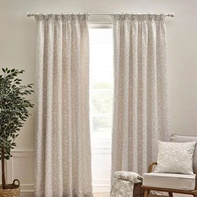 Bézs függöny szett 2 db-os 168x229 cm Brooke Floral – Catherine Lansfield