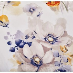 Fehér egyszemélyes mikroplüss ágyneműhuzat 140x200 cm Blossom – My House