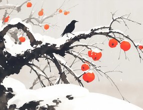 Poszter 65x50cm Keleti akvarell