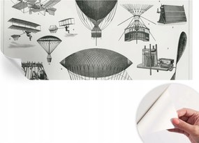 Design fali fotótapéta Öntapadós Repülés története 250x104