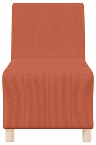 narancssárga kordbársony szövet kanapéfotel 55 cm