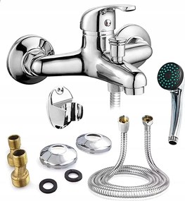 Kádtöltő Csaptelep Zuhany Csaptelep Kád Tartó Tömlő Fejhallgató Króm